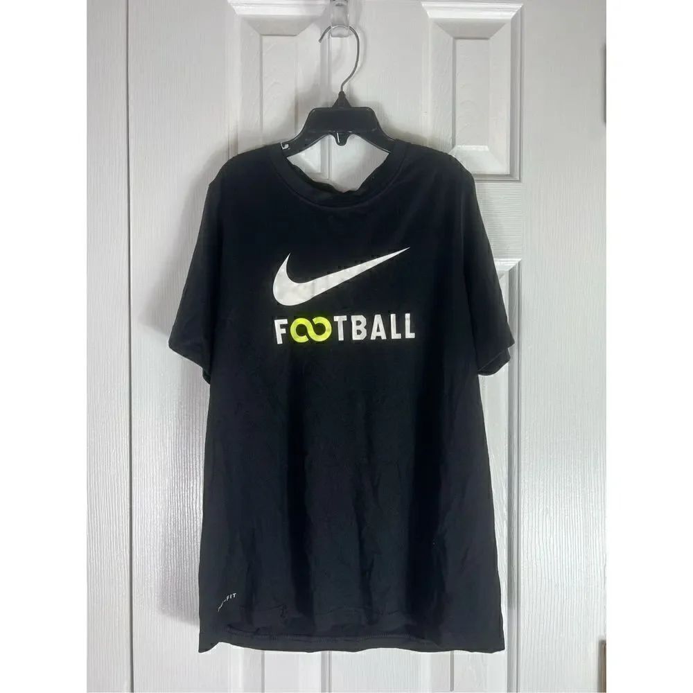 Nike Dri Fit Boys Black Shirt Size L 10